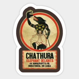 Vintage Sri Lankan Elephant Meat Sticker